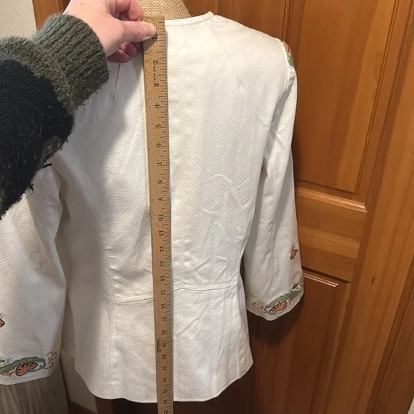 Kay Unger Embroidered Floral Women's Blazer Jacket - Picture 12 of 17